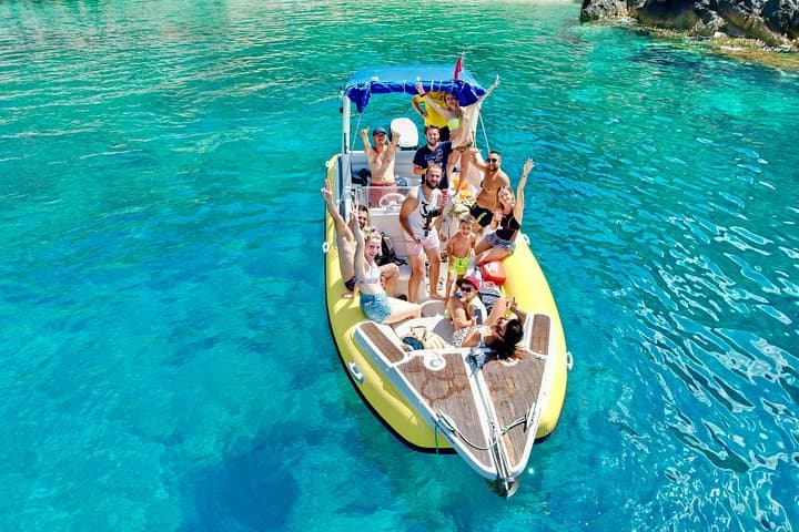 Blue Cave and Grama Bay Speedboat Tour — Karaburun Snorkel, Caves & Wild Beaches photo 1
