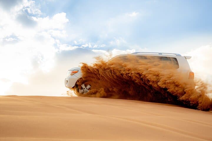 Abu Dhabi Evening Desert Safari: Dune Bashing, Camel Ride & BBQ Dinner
