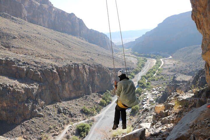 Tanuf Arch Half-Day: 33m Swing & Abseil Near Nizwa photo 5
