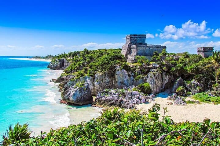 Full-day Tulum ruins, Casa Tortuga cenotes & Playa del Carmen