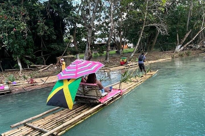 Blue Hole & Bamboo Rafting in Ocho Rios: Jump, Swim and Float Through Jamaica's Rivers