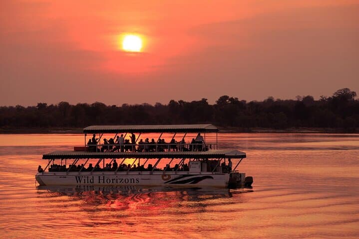 Zambezi River Sunset Cruise at Victoria Falls: Sundowner Boat Tour on the Zambezi