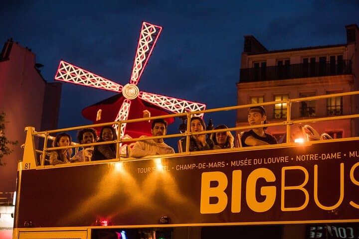 Big Bus Paris Open-Top Night Tour: Eiffel Tower Sparkle & Illuminated Landmarks