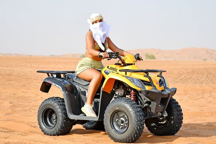 Dubai Desert Safari in Al Lahbab: Quad Bikes, Dune Bashing & Sunset BBQ photo 4