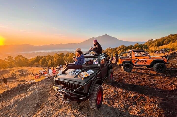 Mount Batur Sunrise Jeep Adventure and Black Lava Exploration