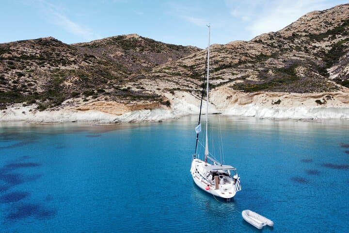 2-Day Private Sailing Cruise Around Milos, Kimolos & Polyaigos — Overnight Aegean Sailing