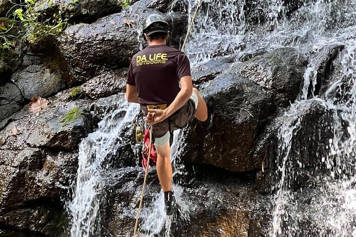 Waterfall Rappel on Kauai: Small-Group Hule‘ia Gorge Descent photo 3