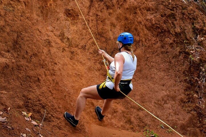 Waterfall Rappel on Kauai: Small-Group Hule‘ia Gorge Descent photo 5