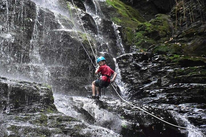 Canyoning and Waterfall Rappelling Adventure Near Arenal Volcano