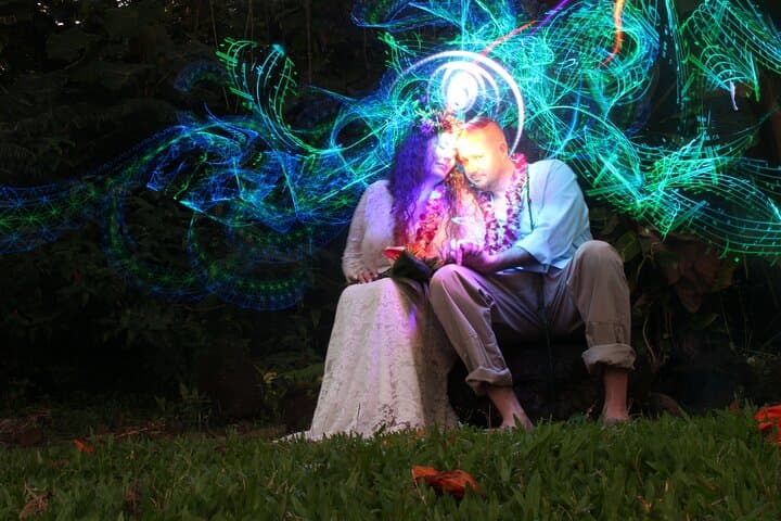 Hilo Bay Light-Painting Beach Session — Big Island Night Photography