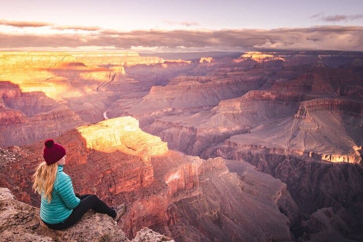 Grand Canyon South Rim Day Tour from Las Vegas — Mather Point & Bright Angel Rim Walk