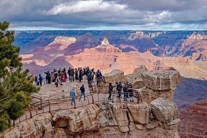 Grand Canyon South Rim Day Tour from Las Vegas — Mather Point & Bright Angel Rim Walk photo 4