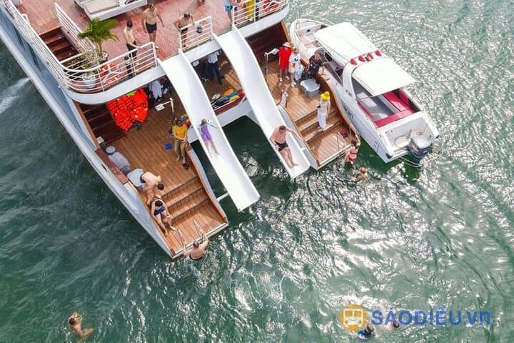 Halong & Lan Ha Bay Catamaran Day Cruise: Kayak, Beach & Cooking Class from Hanoi photo 6