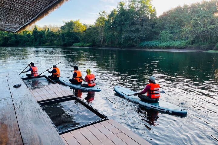 River Kwai SUP Tour to Lin Thin Hot Spring and Tea House — Paddle, Soak, Sip photo 2