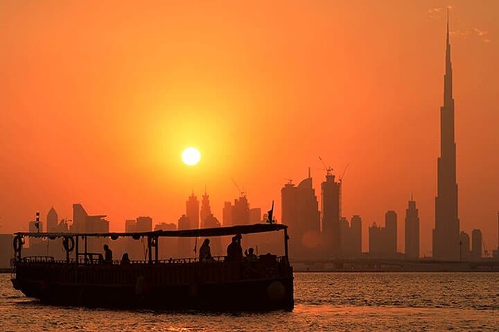Dubai Canal Abra Sunset Cruise with Burj Khalifa Views photo 3