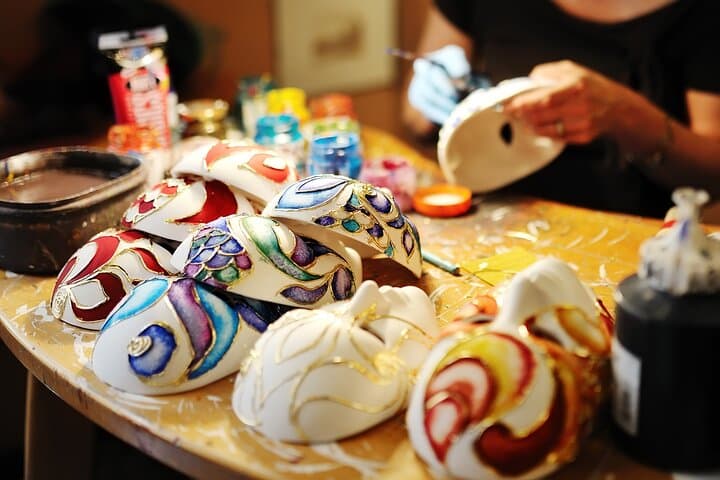 Venice Carnival Mask Decoration Workshop at Casanova's Prison near St. Mark's photo 3