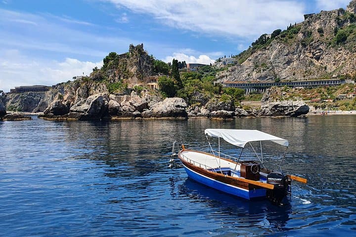 Half-Day Private Boat Tour from Taormina: Isola Bella, Mazzarò & Sea Caves photo 1
