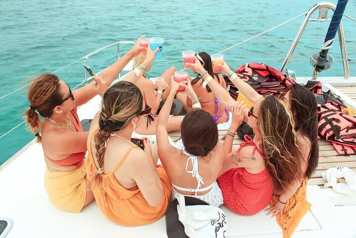 Catamaran to Isla Mujeres with Open Bar & Snorkel — Day Trip from Cancun
