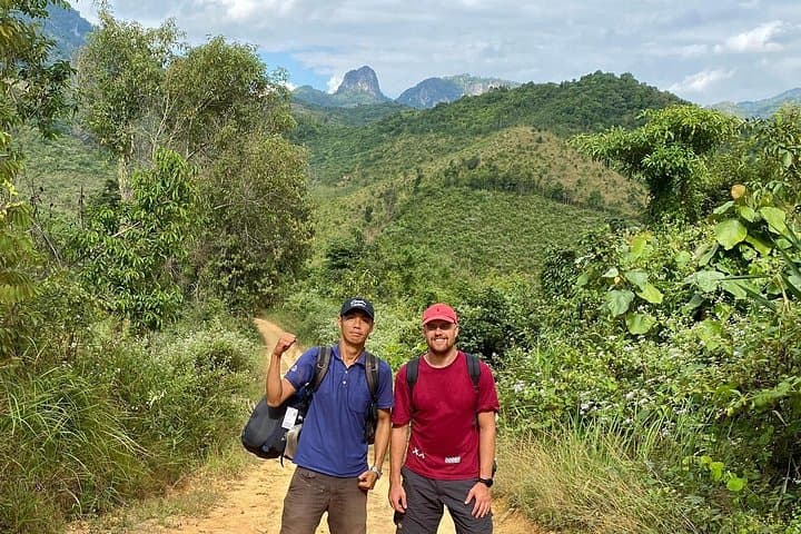 Full-Day Trek to Kuang Si Waterfalls and Khmu Village — Trek, Swim, Mekong Sunset