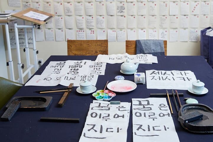 Create a Korean Calligraphy Scroll in Insadong — Traditional Hangul Workshop with Jeongju photo 2