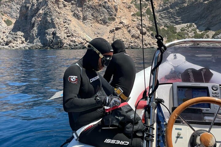 Spear-to-Table: Gramvousa & Balos Boat Fishing and Shore Feast from Chania photo 2