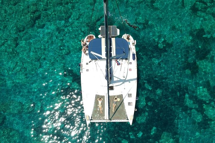 West Milos Catamaran Cruise: Kleftiko & Sykia Cave Snorkel Experience photo 4