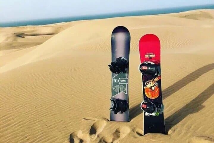 Agadir Sandboarding: Half-Day Timlalin Dunes & Atlantic Beach Lunch