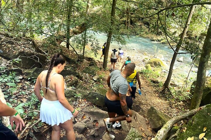 La Leona Waterfall Hike: Unimog Ride and River Canyon Swim at Rincón de la Vieja photo 5