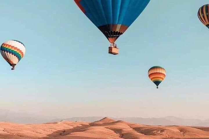 Agafay Desert Hot-Air Balloon Sunrise Flight with Breakfast from Marrakech