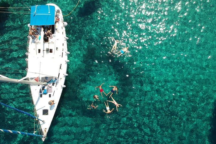 Sailing Milos & Poliegos: Kleftiko Caves, Gerakas Beach and Blue-Water Snorkel Cruise photo 2