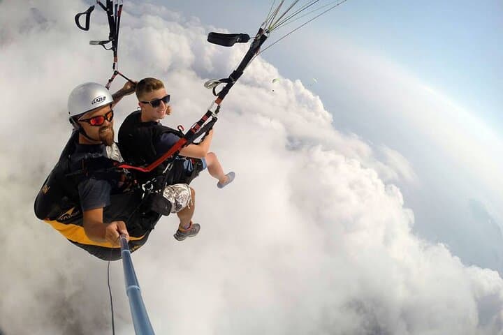 Paragliding Over Cleopatra Beach: Tandem Flight from Side, Turkey
