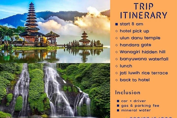 Ulun Danu Temple and Waterfall Full-Day Tour: Bedugul, Wanagiri & Jatiluwih photo 2