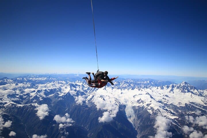18,000ft Tandem Skydive over Franz Josef — NZ’s Highest Glacier Jump