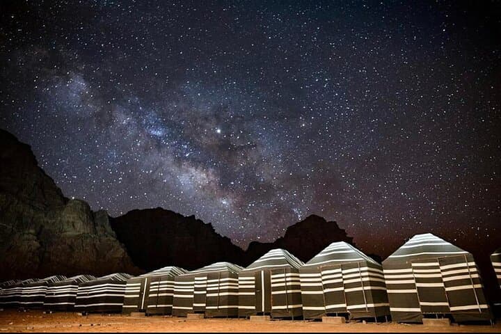 Wadi Rum Bedouin Camp Overnight: 2-Day Desert Stay with Dinner, Breakfast & Stargazing