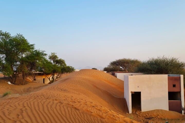Al Madam Ghost Village Desert Safari with Bedouin Camp & BBQ Dinner