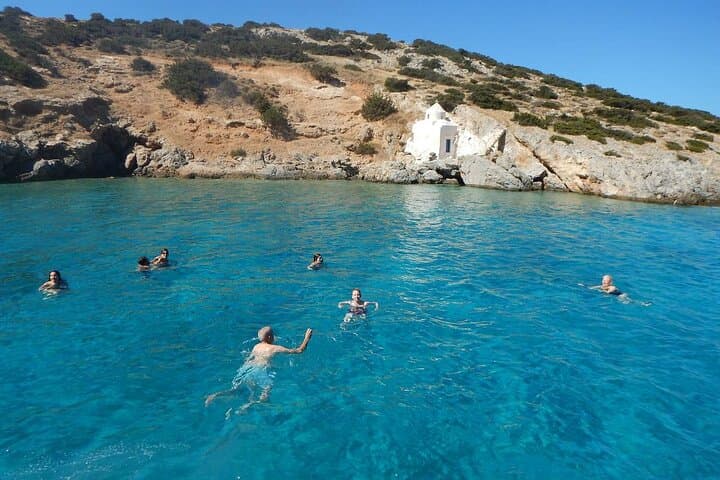 Private Full-Day Yacht Cruise from Naxos: Blue Lagoon, Rina Cave & Small Cyclades photo 3
