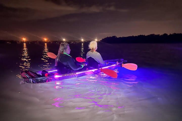 Glow Nights Mangrove Paddle: Illuminated Clear Kayak Tour in Tierra Verde photo 2