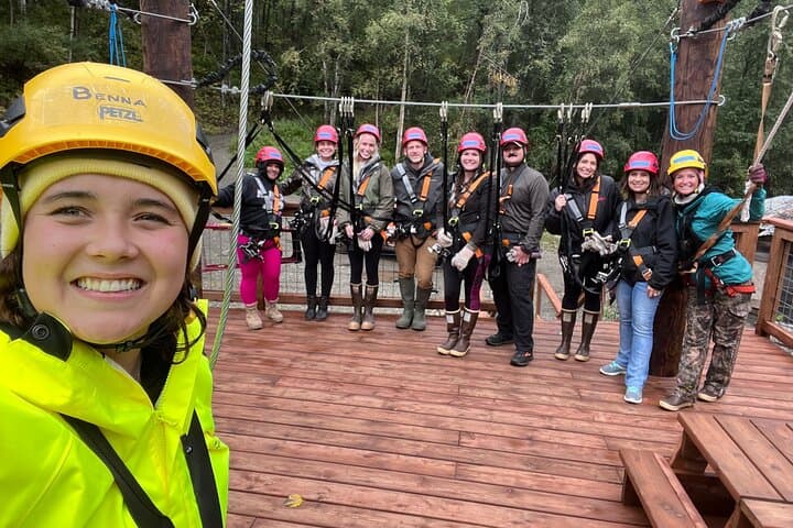 Soar Over Lazy Mountain: Tandem Zipline Tour in Mat-Su Valley photo 2