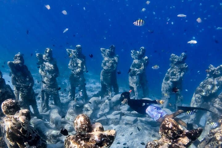 Snorkel with Turtles and Underwater Statues in the Gili Islands photo 2