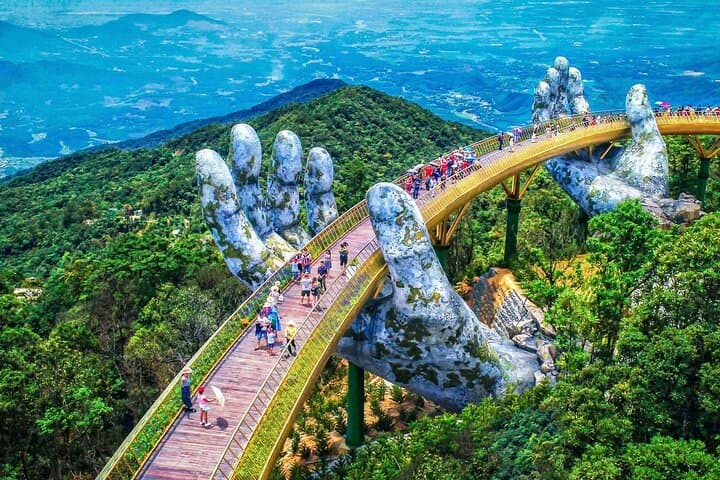 Golden Bridge & Ba Na Hills Full-Day Tour from Da Nang — Cable Car, French Village & Fantasy Park