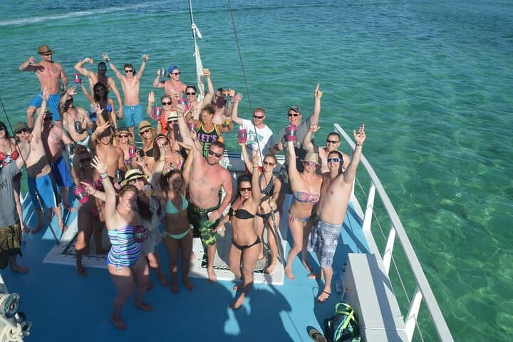 Half-Day Party Boat & Snorkel Adventure in Punta Cana — Catamaran, Open Bar & Natural Pool