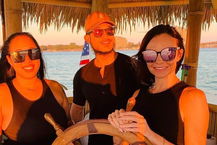 Sunset Tiki Cruise on Lower Grand Lagoon — Original Cruisin' Tikis (1.5 hr) photo 2