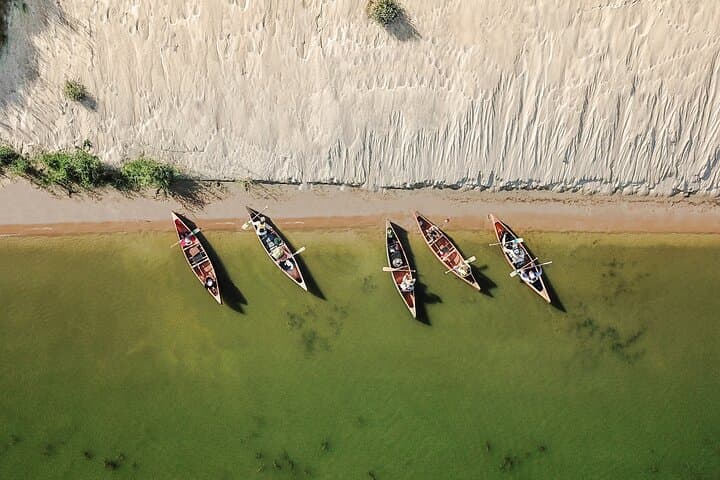 Paddle the Curonian Spit: Guided Cedar Canoe Tour to Pervalka Lighthouse