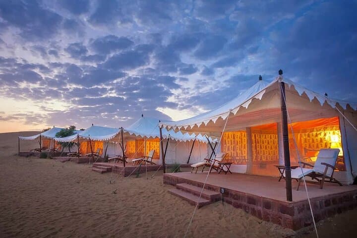 Overnight Desert Camping at Jaisalmer — Swiss Tents, Camel Rides & Folk Evenings photo 1