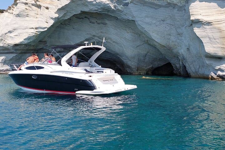 Speed Blue Private Cruise: Kleftiko, Tsigrado, Gerakas & Paliochori Day Trip from Milos photo 2
