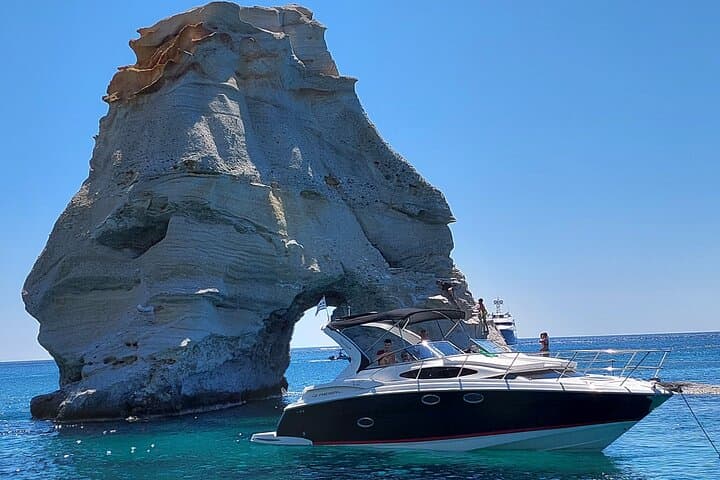 Speed Blue Private Cruise: Kleftiko, Tsigrado, Gerakas & Paliochori Day Trip from Milos photo 5