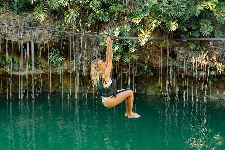 Two-Day Xel-Ha & Xenotes Aquatic Adventure: Cenotes, Kayaks & Zip Lines