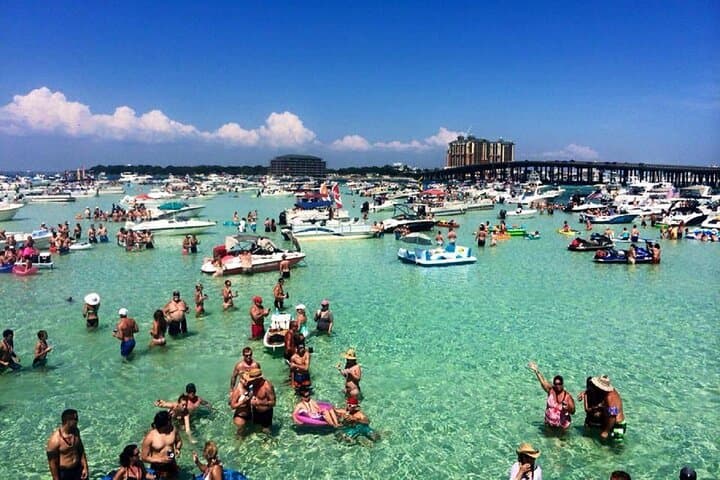 Private Pontoon to Crab Island — Destin Dolphin & Snorkel Charters