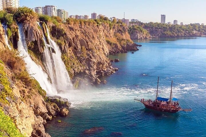 Antalya Lower Duden Waterfall Boat Trip — Swim, Sun & Sea