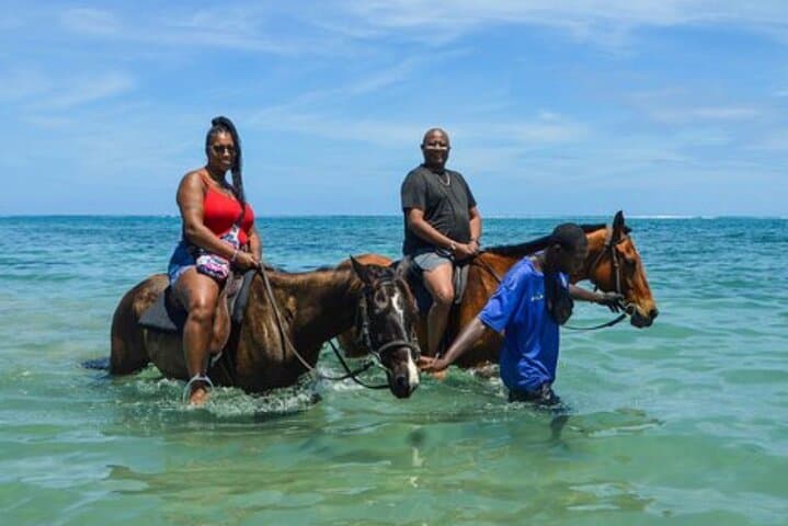 Coastal Horseback, Dunns River Falls & Blue Hole Day Trip from Montego Bay